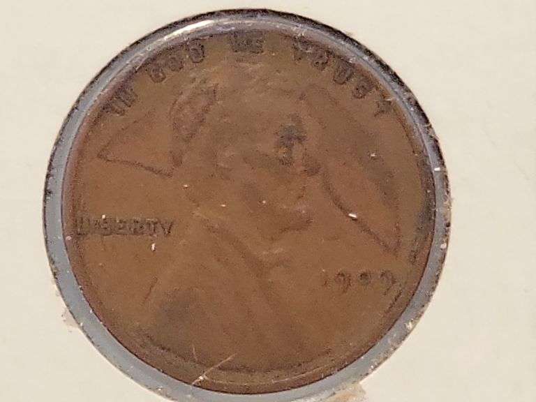 1909 VDB Lincoln Penny - VF