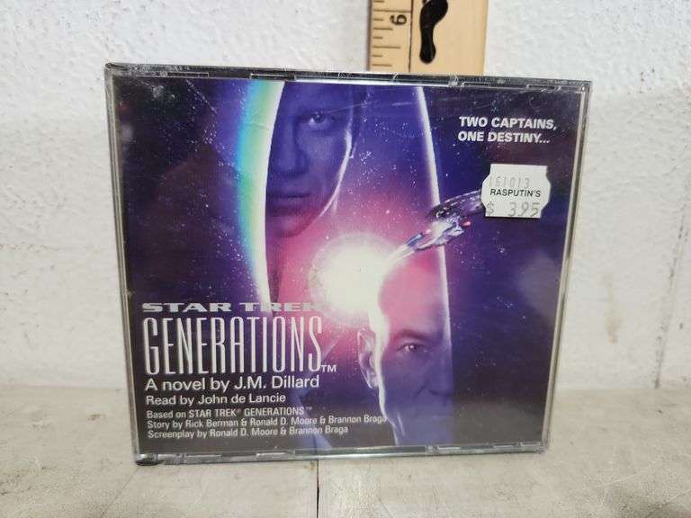 Unopened Star Trek Generations A Novel By J.M. Dillard