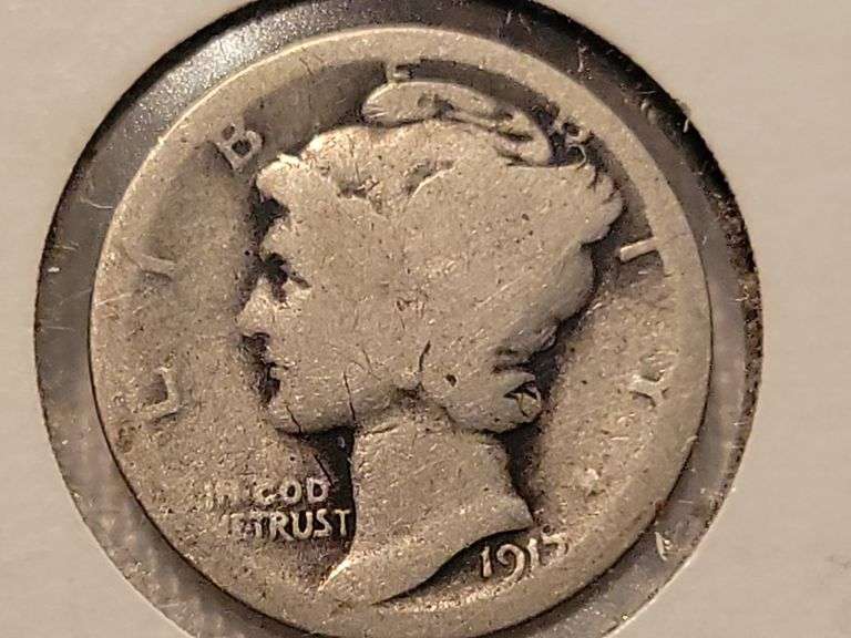 1917 Mercury Dime - AG