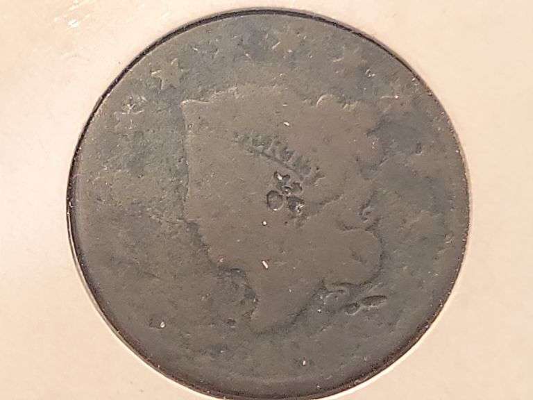 1818 Coronet Large Cent - AG