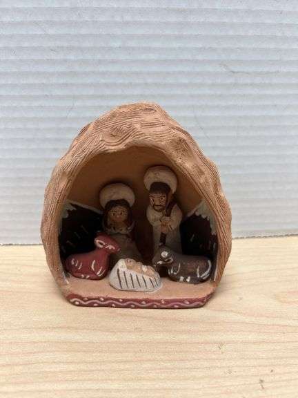 Handcrafted Peruvian Nativity Scene for C-C Imports in Clay