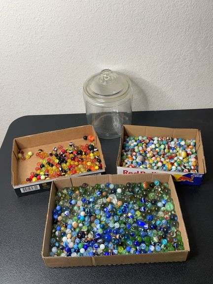 HUGE lot of a Variety Size Marble Lot