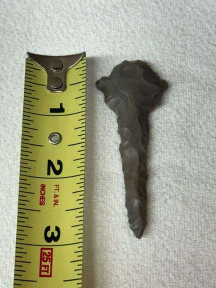 Hornstone or Similar Material Carved Drill Tool