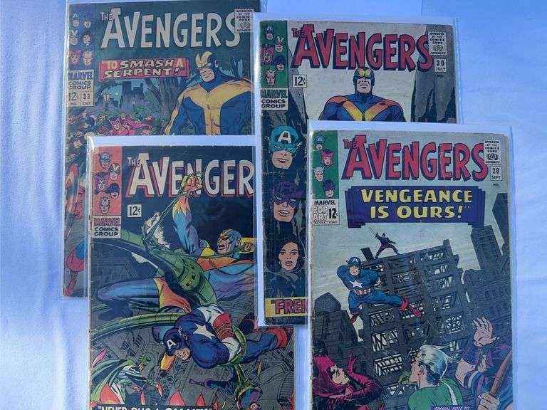 Lot of 4 Avenger comics by Marvel