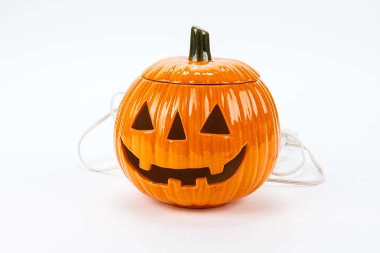 Ceramic Jack O Lantern Light