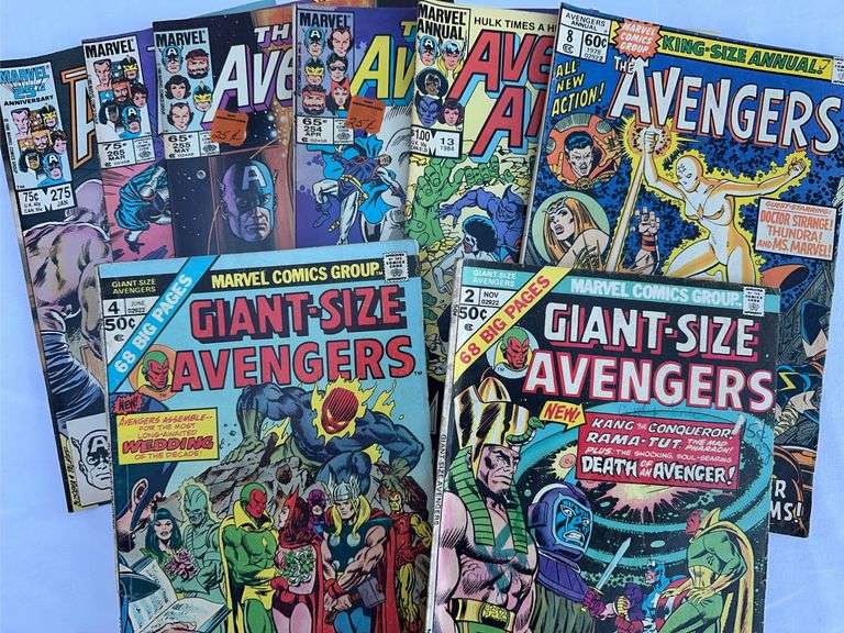 Lot of eight different Avenger comics ￼