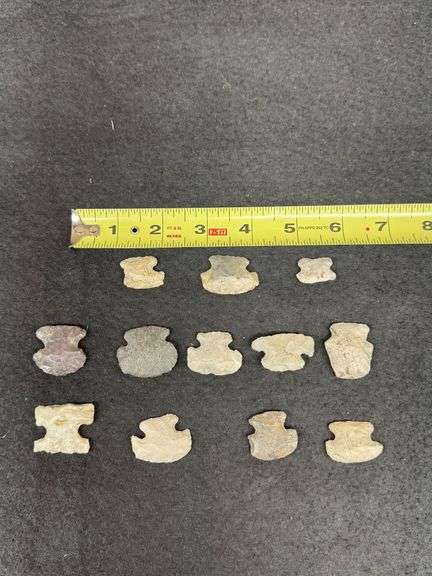 12 Mixed Material Hafted Scrapers