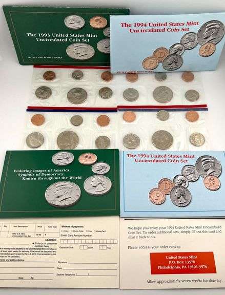 1993 & 1994 Uncirculated Sets