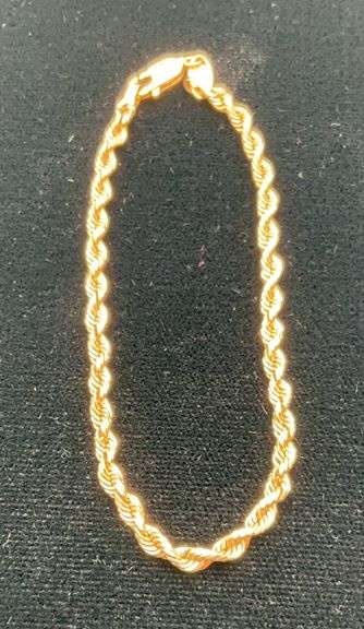 14 Karat Gold Bracelet, 4.40g, 7in Long