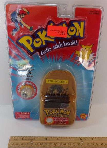 New Toy Biz 1999 Pokรฉmon Collector Marble Pouches
