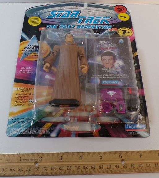 New 1993 Playmates Star Trek The Next Generation Captain Picard As A Romulan Action Figure