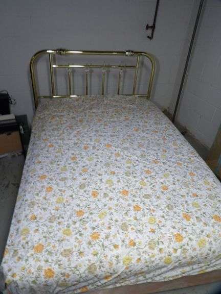Full Sized Brass Bed