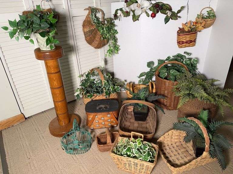 Baskets and Greenery
