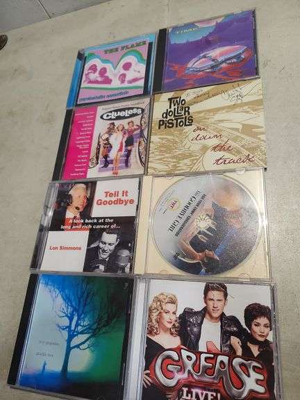 8 Assorted Cds, The Flame, Journey, Two Dollar Pistols, Clueless, Grease Live!, Troy Gregorino, The