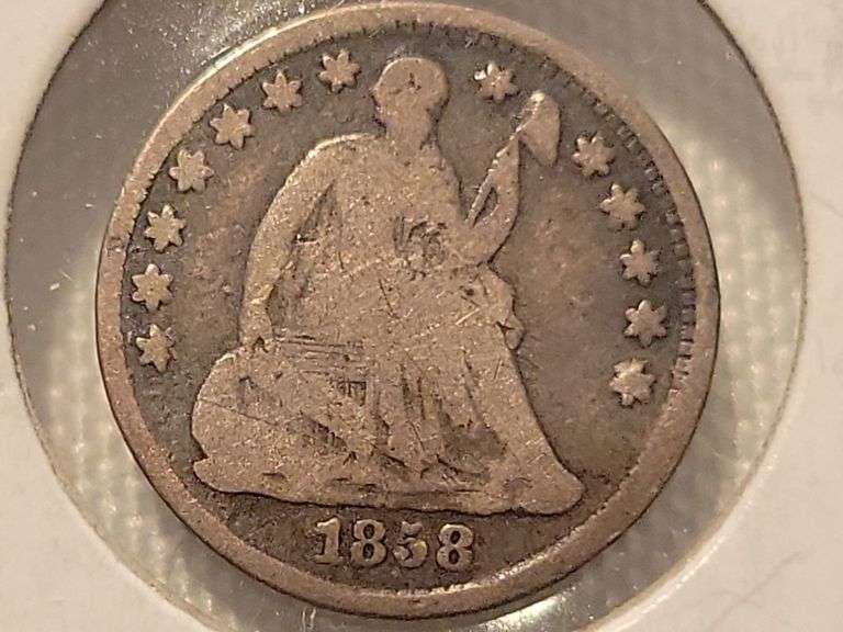 1858 Half Dime - G