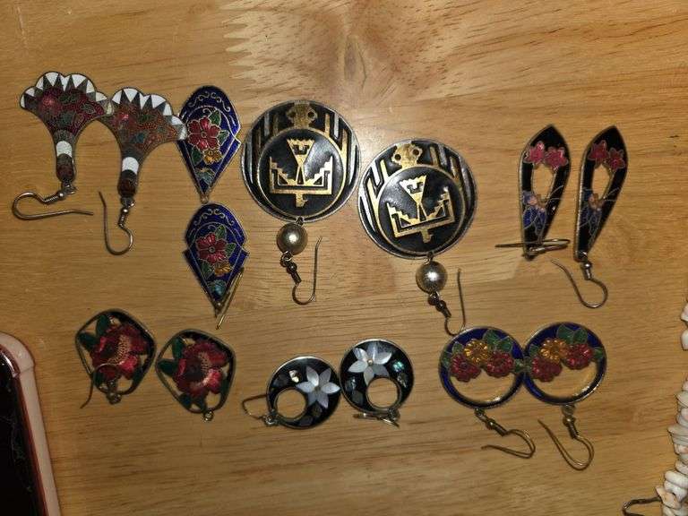 Floral earrings