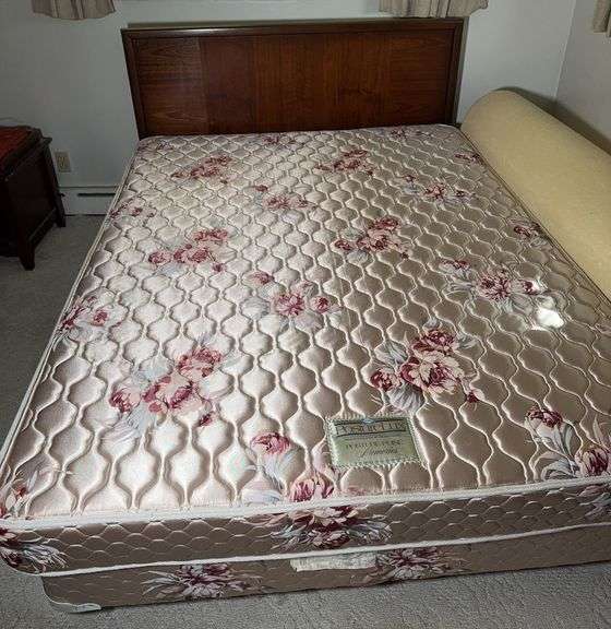 Queen Bed Frame and Posture Lux Mattress with Boxspring οΏΌ