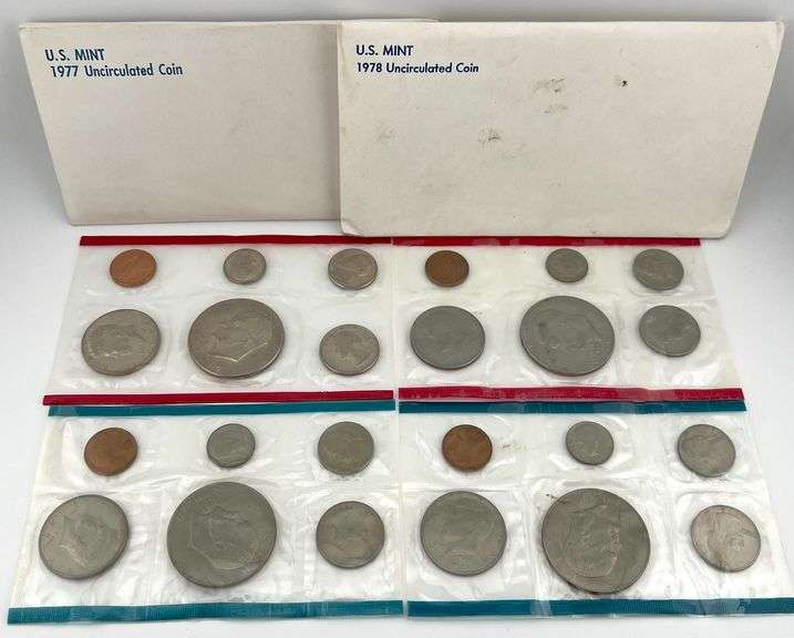 1977 & 1978 Uncirculated Sets