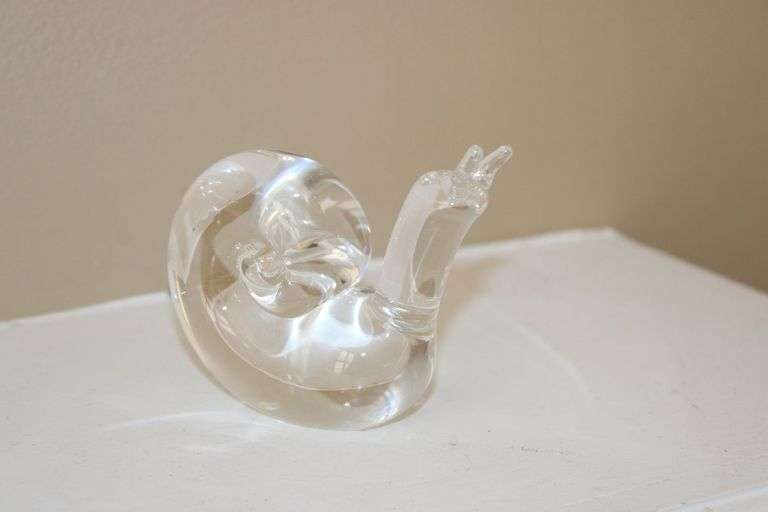 Steuben Glass Snail