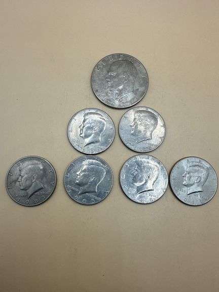1976 Bicentennial & Kennedy Half Dollar Coin Lot – (6 Total)