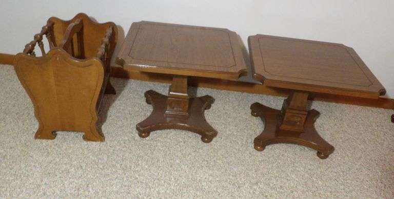 Magazine Rack & End Tables
