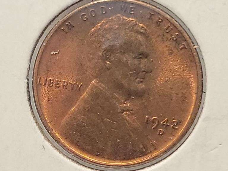 1942-D Lincoln Penny - BU