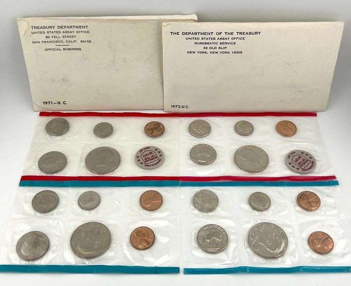 1971 & 1972 Uncirculated Sets