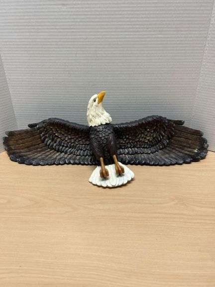 Polyresin Bald Eagle Wall Decor, Approx. 24 Inches Wide