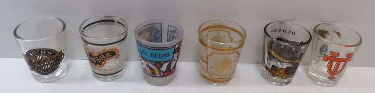 Lot of (6) Unique Shot Glasses