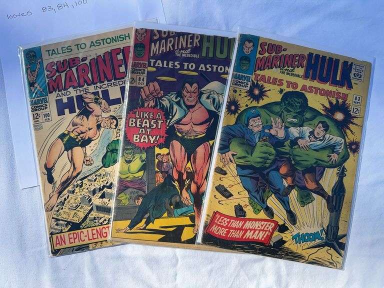 Lot of 3 Tales to Astonish 83, 84 and 100  ￼