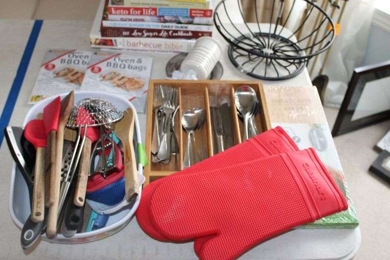 Kitchen Utensils And Books