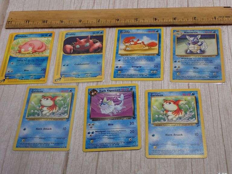 Early Era Pokemon Cards Including Dark Vaporeon