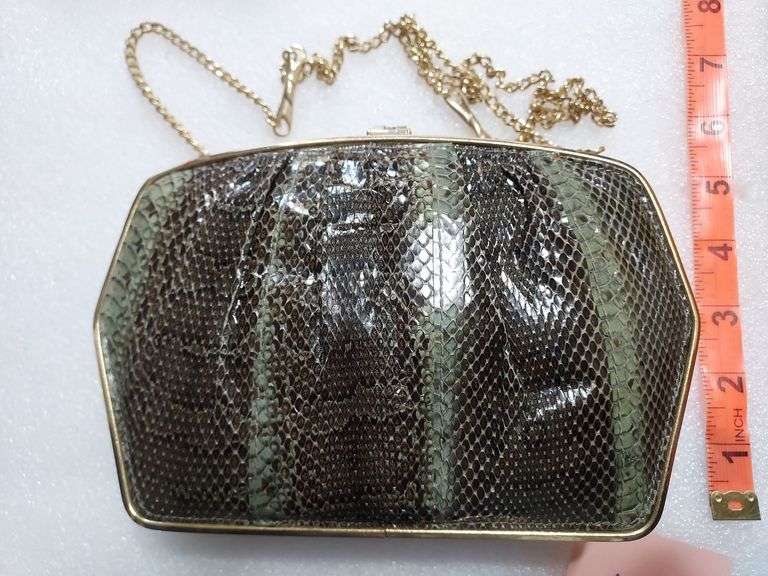 Shoulder Purse, Believe To Be Real Snake Skin