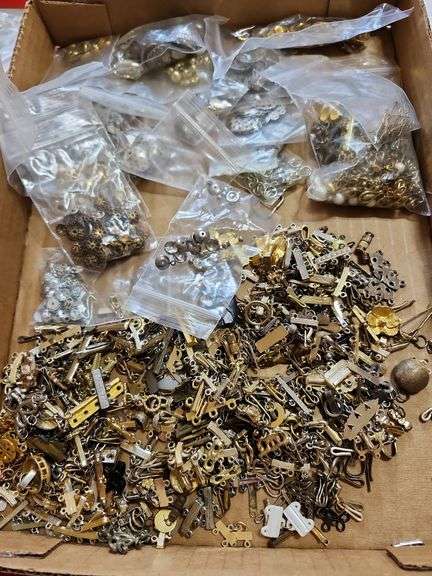 Large Assortment Of Jewelry Making Hardware