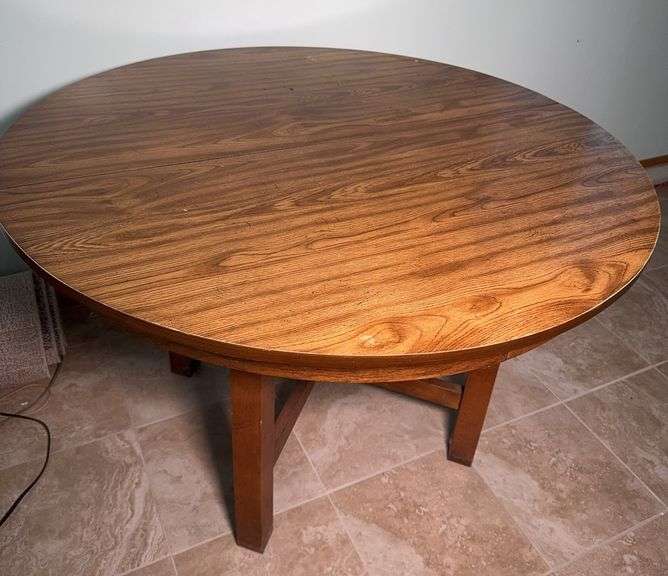Round Wooden Table