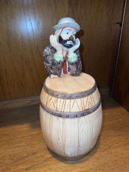EMMETT KELLY cookie jar