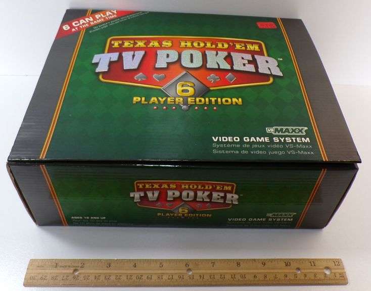 New VS Maxx Texas Hold'em TV Poker 6 Player Edition