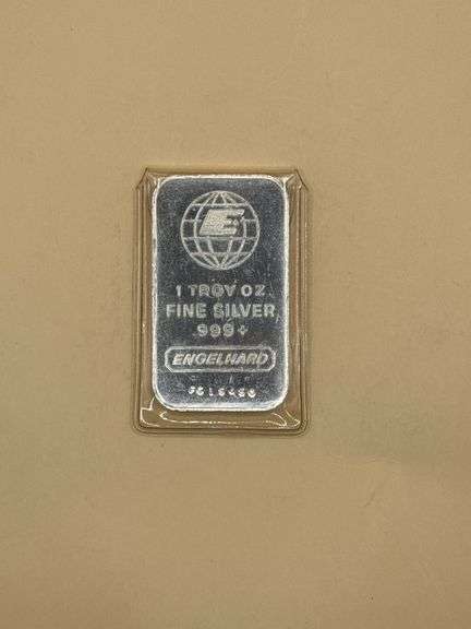 Engelhard 1 Troy Oz .999 Fine Silver Bar