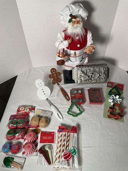 Christmas Baking Santa and Holiday Baking Items