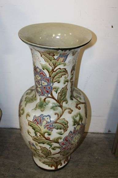 Hand Painted Floor Vase