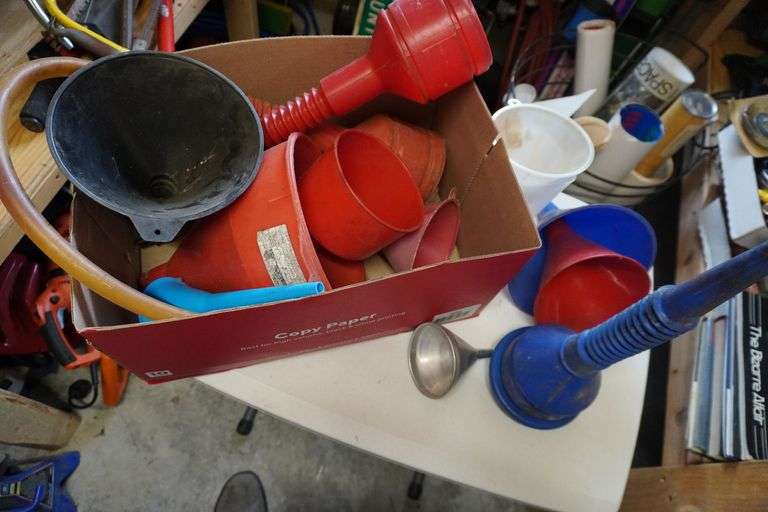 Funnels, various sizes