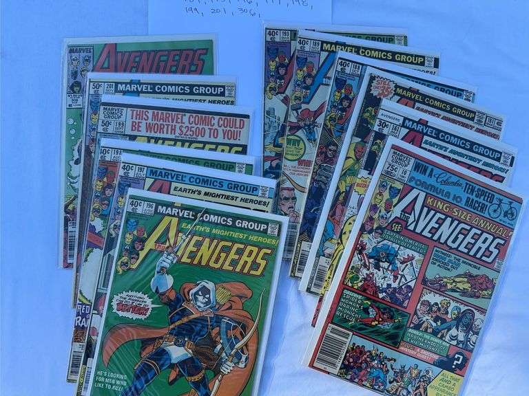 Lot of 12 avenger comics by Marvel