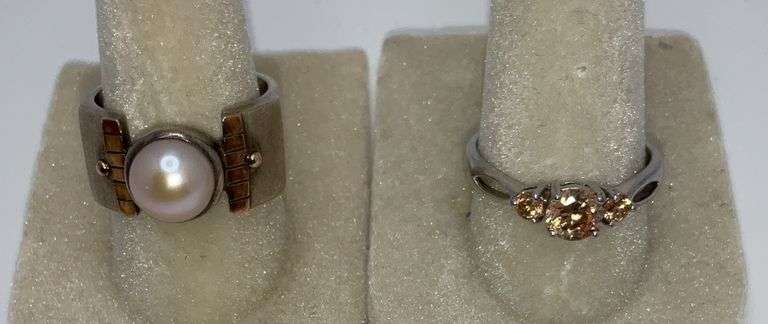 Sterling Silver Rings, 12.33g Total Weight