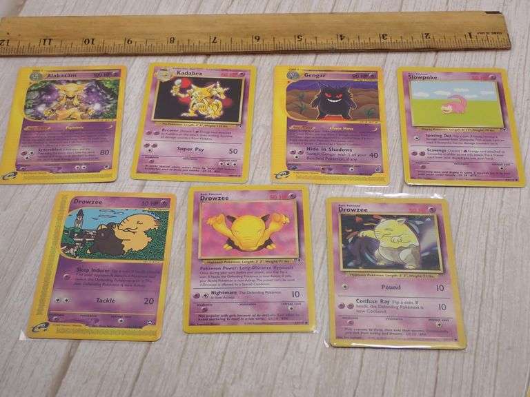 Early era Pokémon Cards Lot, Including Alakazam