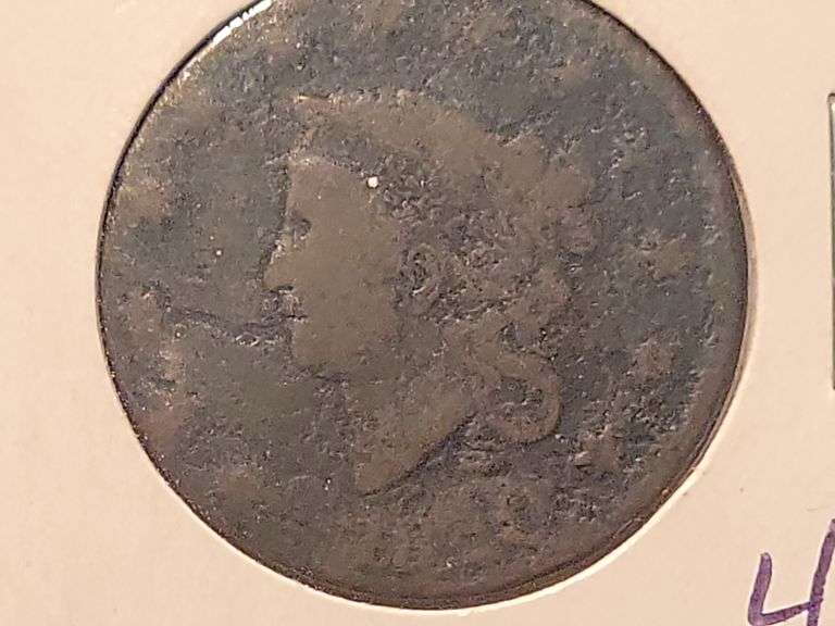 1820 Coronet Large Cent - AG