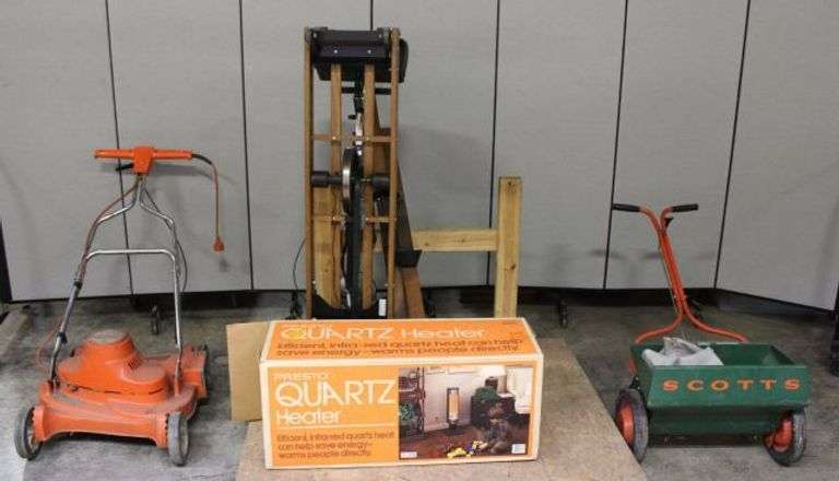 Black & Decker Electric Mower, NordicTrack Pro Ski Machine, Presto Quartz Heater