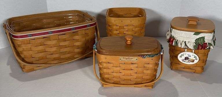 Longaberger Baskets, Some with Lids