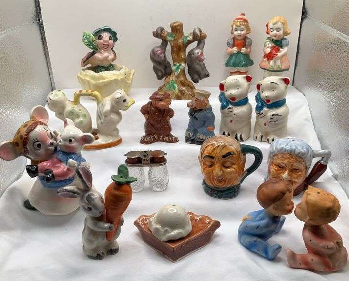 Vintage Salt and Pepper Collection, People, Animals and More, Some Made in Japan