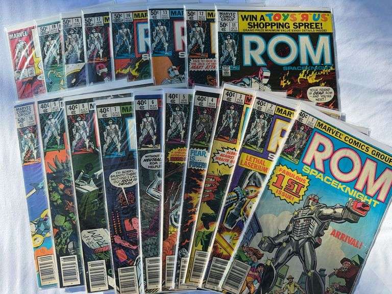 Lot of 18 different ROM spaceknight comics
