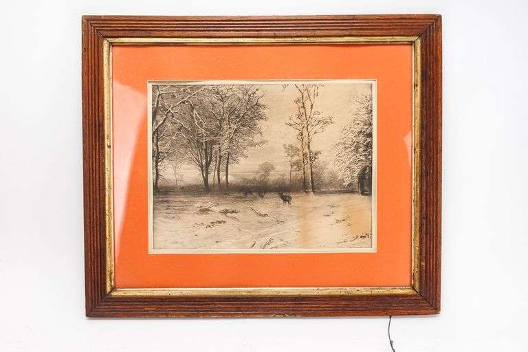 Antique Julius Eduard Marak (1832-1899) Engraving - Auction Ohio
